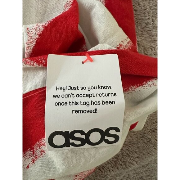 ASOS DESIGN Curve slash neck button down waistcoat maxi dress in stripe 14 New - Picture 8 of 14